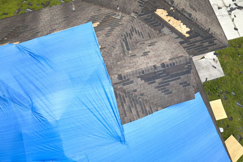 Storm Damage Tarp Installation